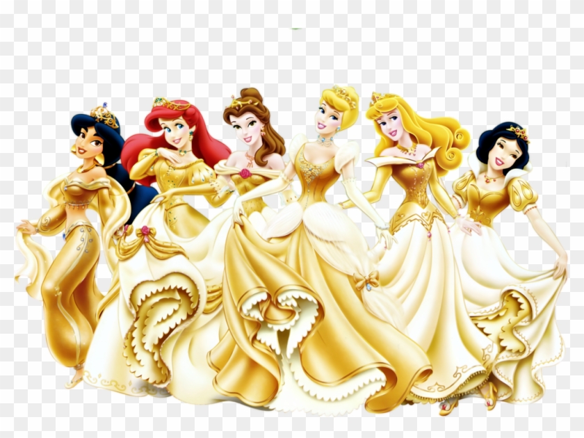 Imágenes De Princesas Disney Con Fondo Transparente, - Disney Princess Gold Dress Clipart #4622748