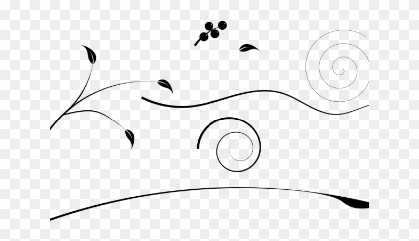 Flourish Clipart Vector Clipart - Line Art - Png Download #4623225