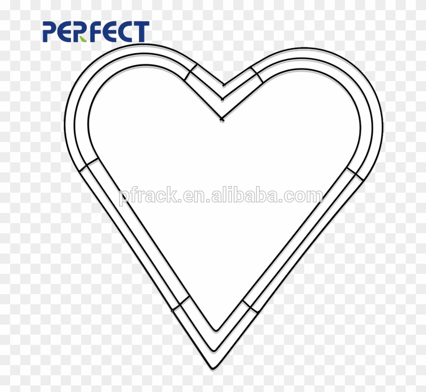 Marco De Guirnalda De Alambre De Corazón Hecho A Mano - Heart Clipart #4623228