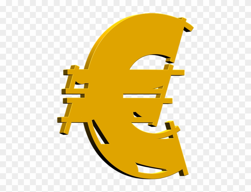 Euro Dinheiro Fundos Moeda Finanças Cifrão - Cifrao Euro Png Clipart #4623813
