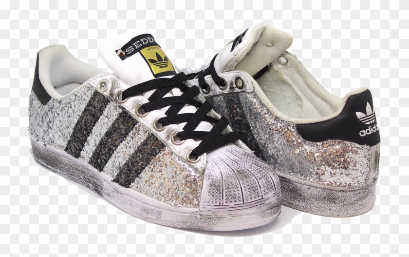 scarpe superstar brillantinate