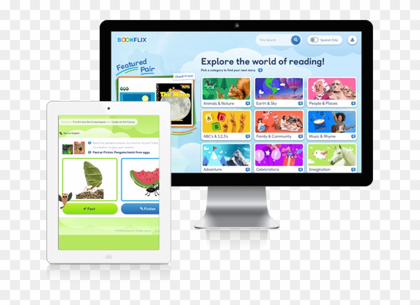 All For Free With Your Plainville Pubilc Library Card - Scholastic Bookflix Clipart
