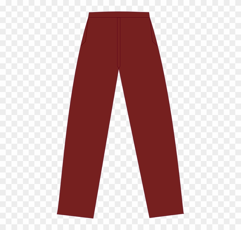 Pantalones, Granate, Paño - Pocket Clipart