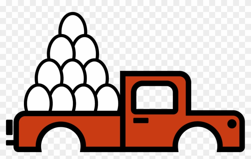 Follow Us - Camion De Huevos Animado Clipart