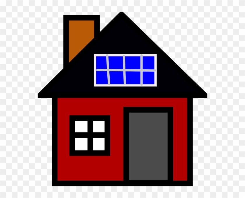 House With Solar Panel Clip Art At Clkercom Vector - House Clip Art - Png Download #4626087