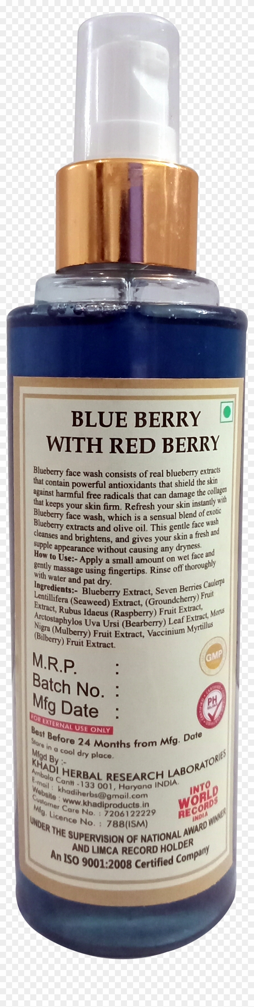 Blue Berry With Red Berry Herbal Face Wash - Cosmetics Clipart