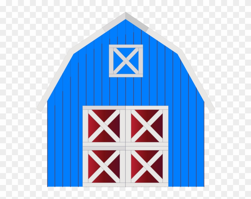 Red Barn Vector Clipart #4626545