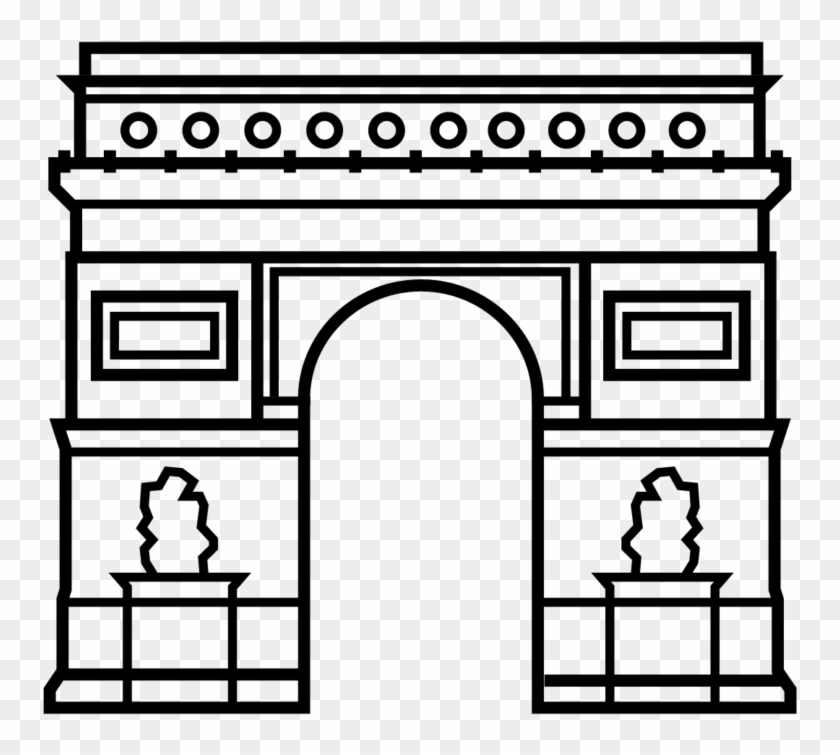 Paris Arc De Triomphe 1 - Bodega Icon Clipart