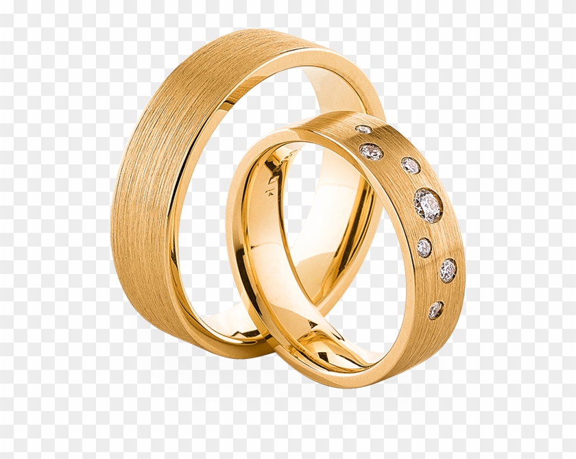 Wedding Rings In 18k Yellow Gold - Wedding Ring Clipart