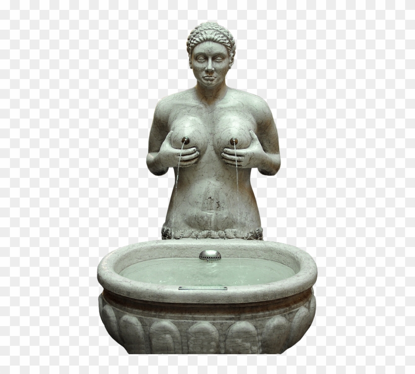 Fountain Breasts Woman Breast Erotic Female Bosom - Fontana Delle Tette Treviso Clipart #4627245
