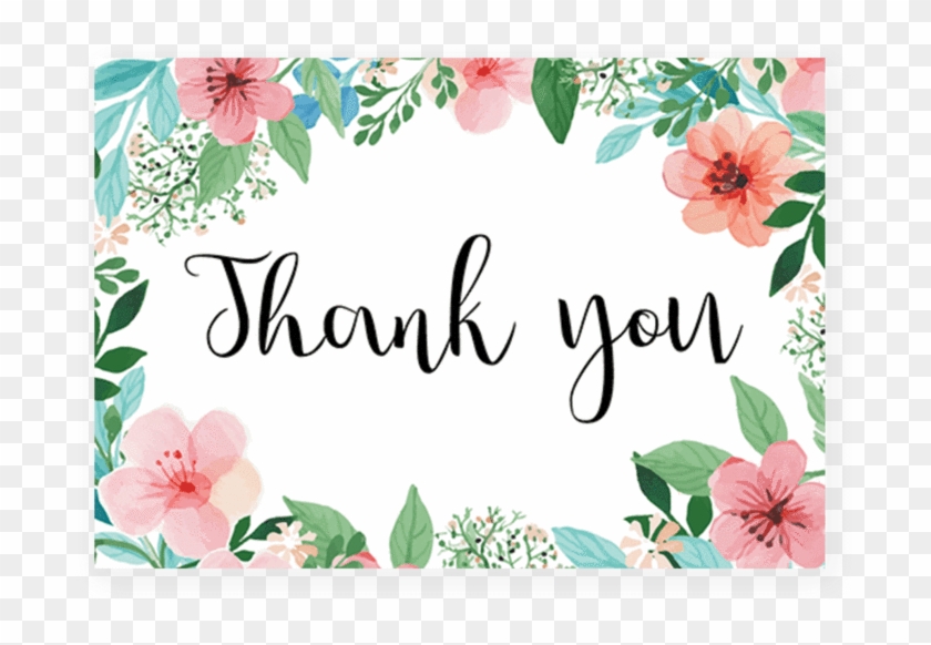 Baby Shower, Greeting Note Cards, Infant, Flower, Pink - Floral Thank You Cards Printable Clipart #4627249