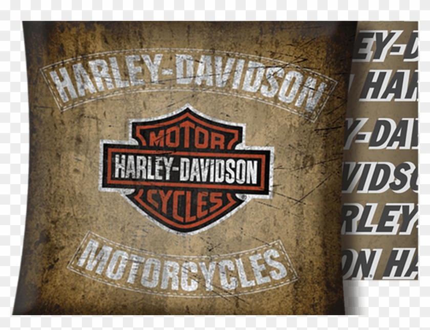 Harley Davidson Bar & Shield Indoor/outdoor Pillow - Harley Davidson Clipart #4627466