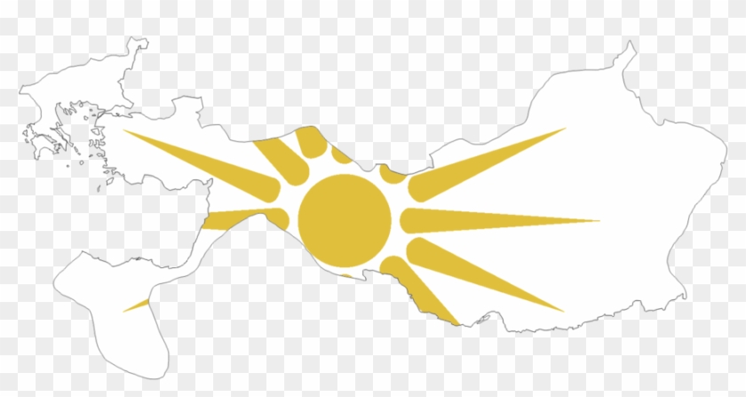 Banner Freeuse Stock Alexander S Flag Map Bc By Captainvoda - Flag Map Of Macedonian Empire Clipart