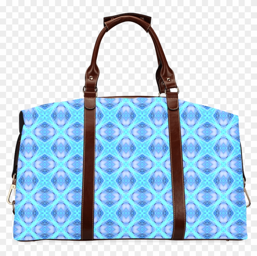 Abstract Circles Arches Lattice Aqua Blue Classic Travel - Yellow Submarine Duffle Bag Clipart #4627668