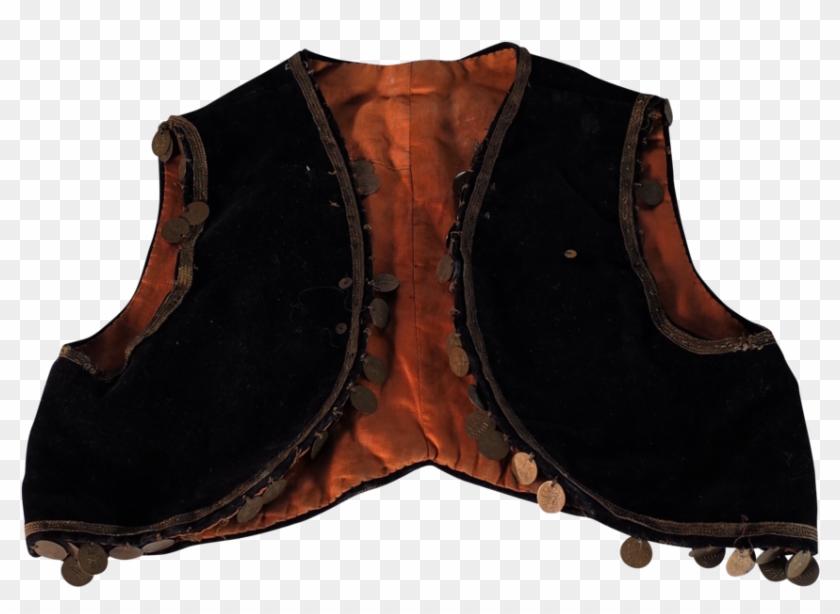 Persian Child's Velvet Waistcoat - Leather Clipart
