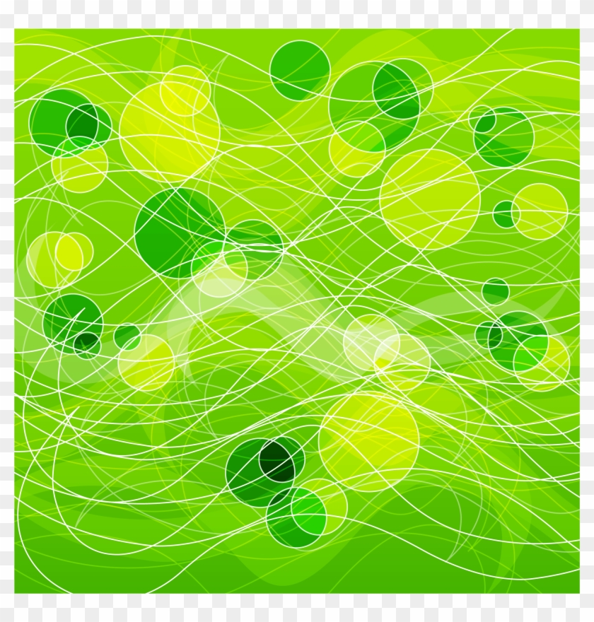 Abstract Green Circles Clipart #4627903