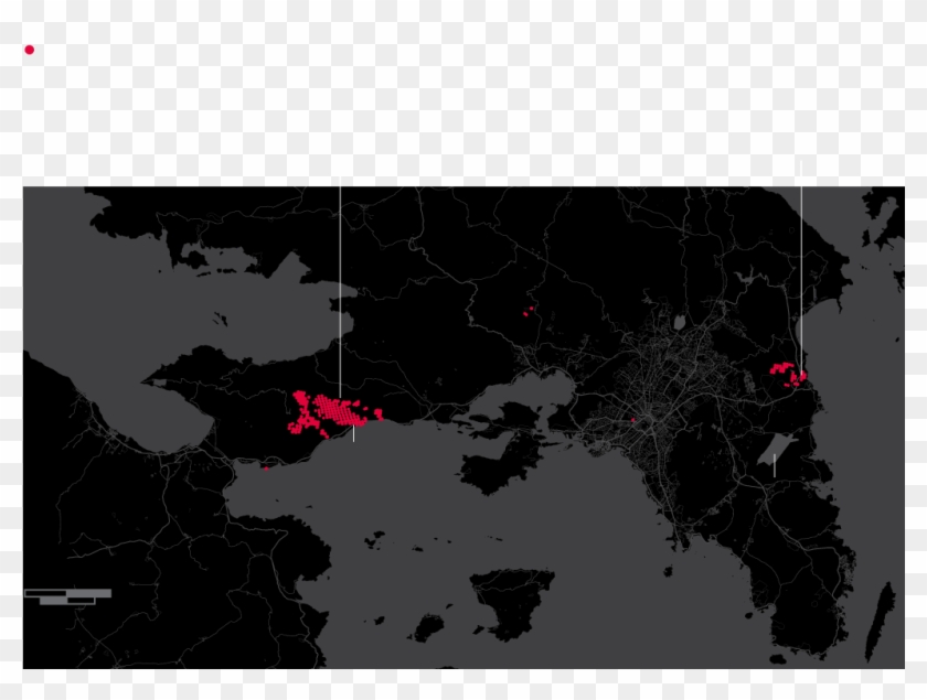 Active Fires In The Last 72 Hrs Since Data Extracted - Skopelos Island Clipart #4628277