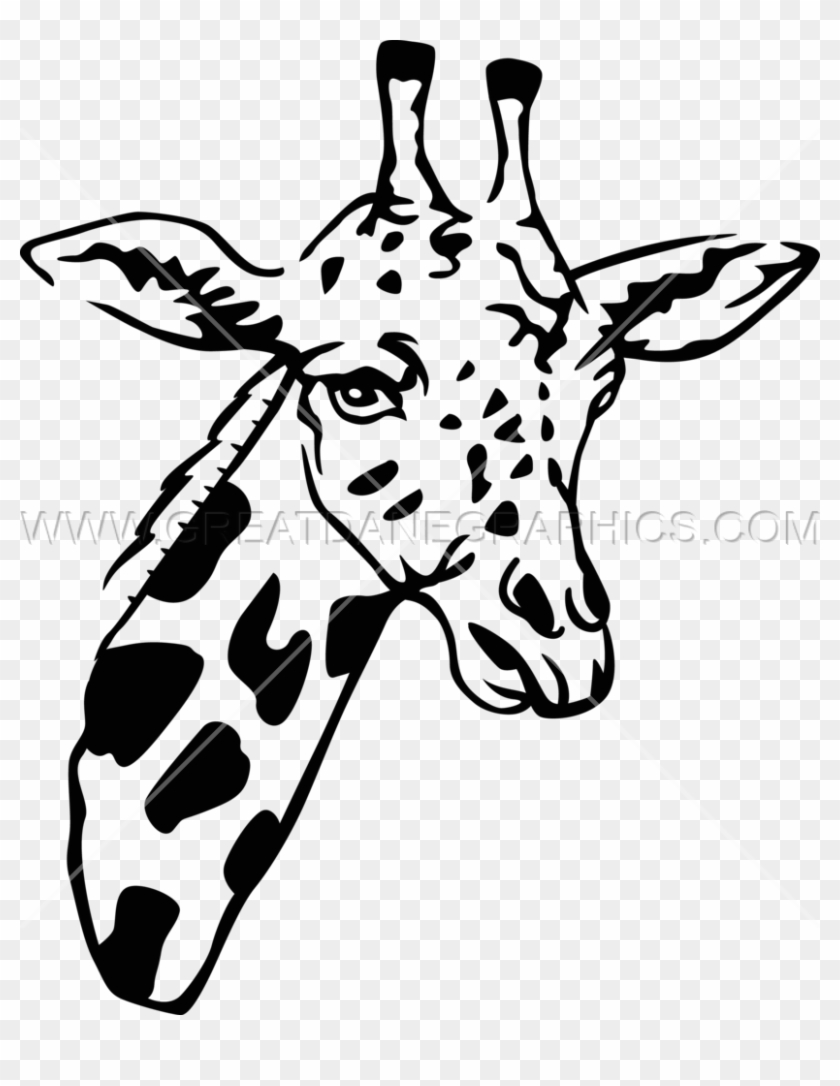 Alternative Images For Shark With Mouth Open Drawing - Giraffe Head Art Png Clipart #4628374