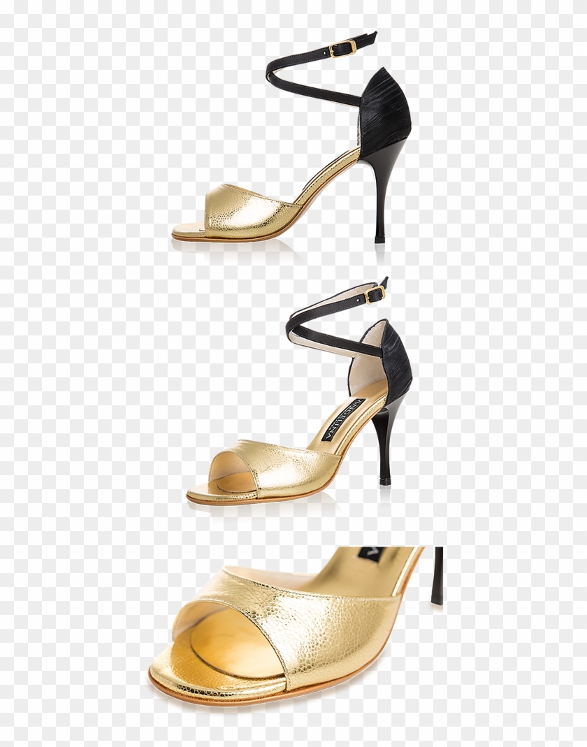 Shiny Gold Heels , Png Download - Basic Pump Clipart