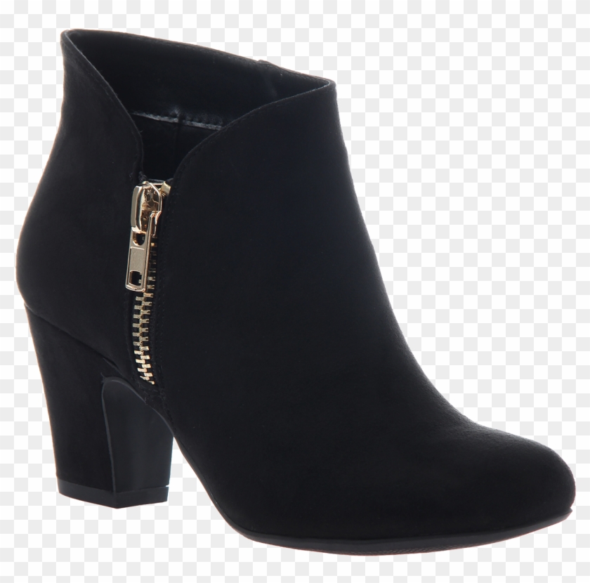 Gold Boots Png - Black Ankle Boots Png Clipart #4629266