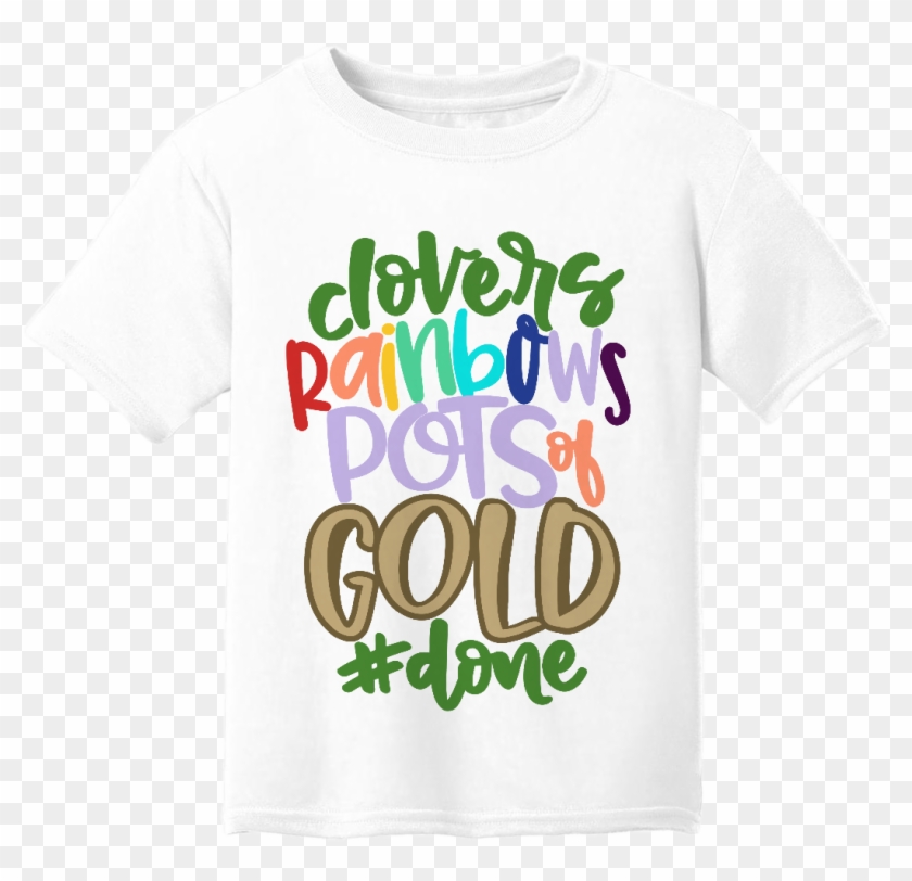 Clovers Rainbows Pots Of Gold - Just A Girl Who Loves Goats Clipart