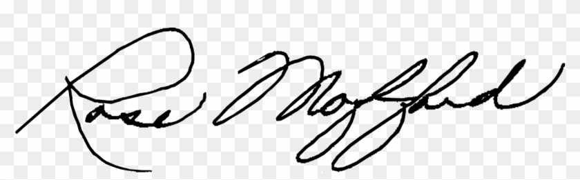 Rose Mofford Signature - Free Signature Png Clipart #4629446
