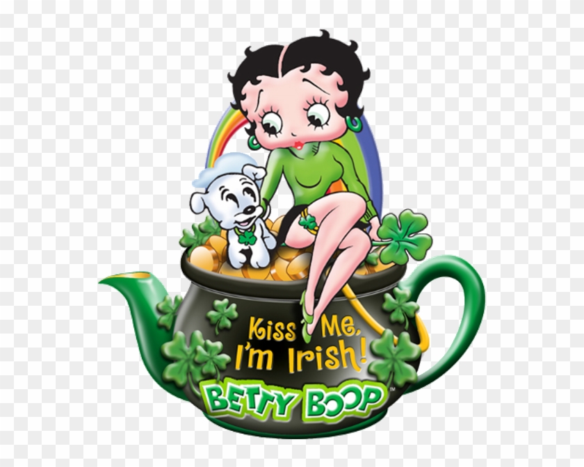 Betty Boop Saint Patrick's Day With Pudgy - St Patrick Day Pictures Betty Boop Clipart #4629596