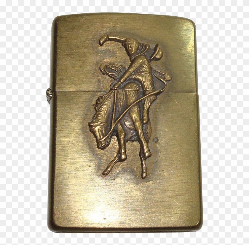 Zippo Marlboro Country Bucking Horse And Rider Lighter - Zippo Typ Marlboro Wild West Clipart