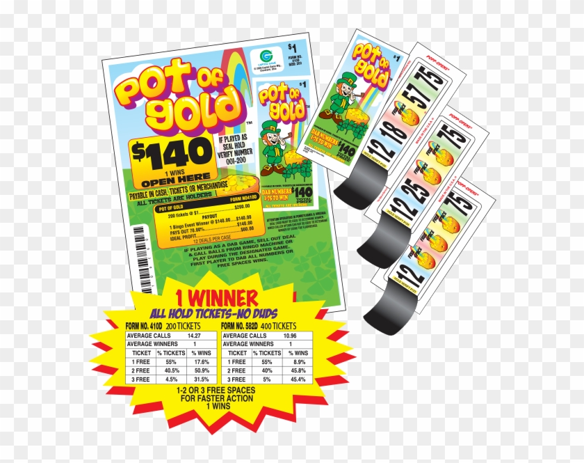 Pot Of Gold Event Game - Flyer Clipart