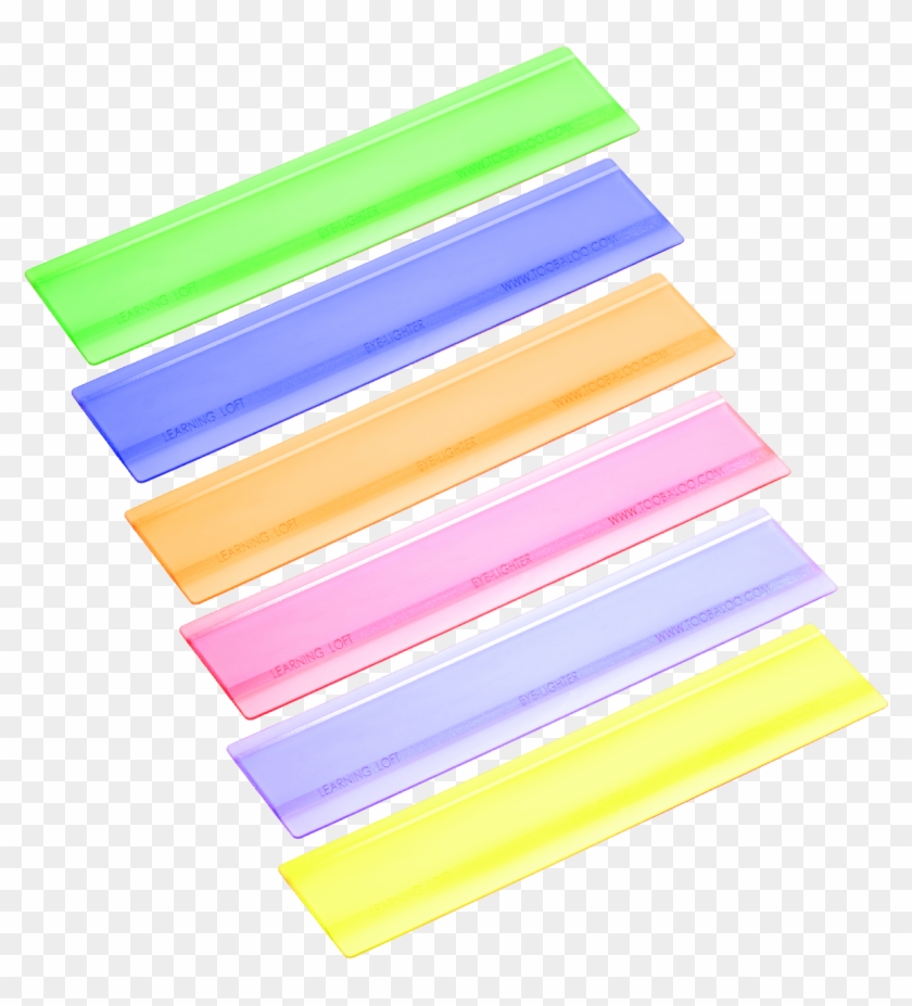 Transparent Colored Plastic Sheets For Reading - Color Reading Ruler Clipart #4630083