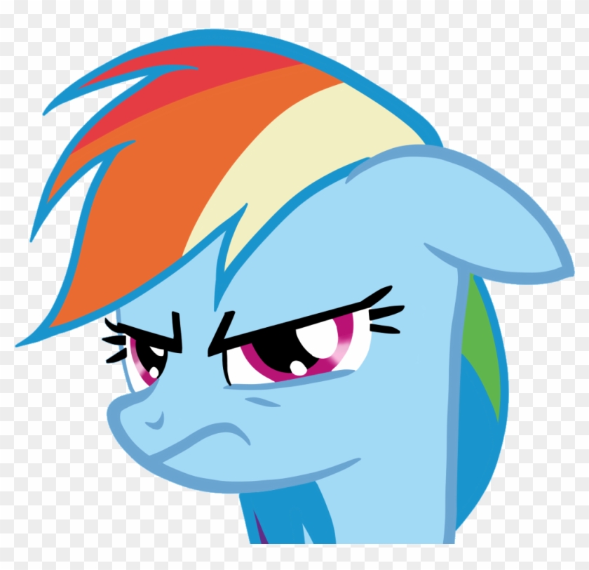 Angry Rainbow Dash ) - Cartoon Clipart