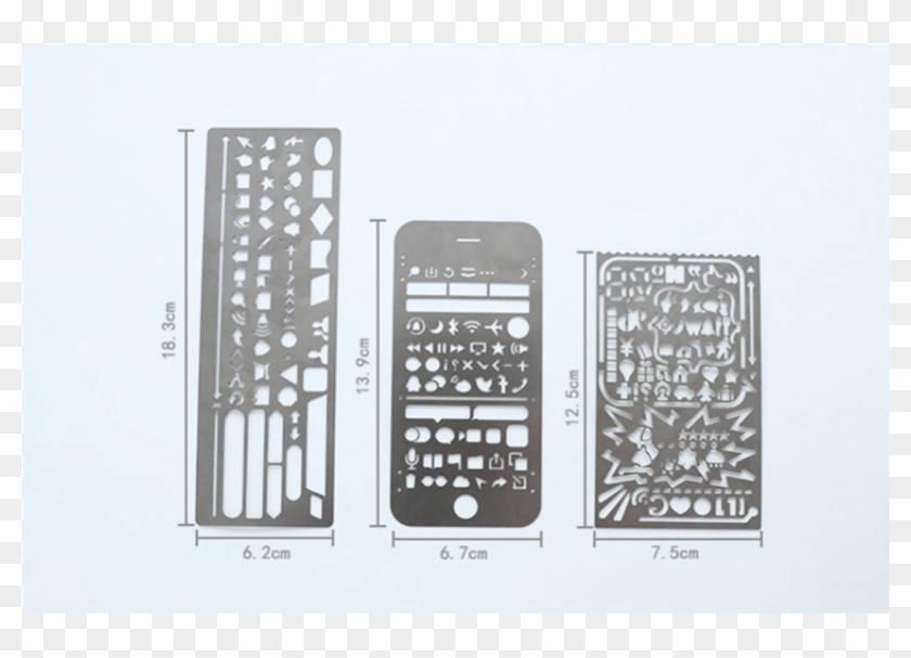 Ui And Web Designer Rulers 5 In 1 Set - Electronics Clipart #4630287