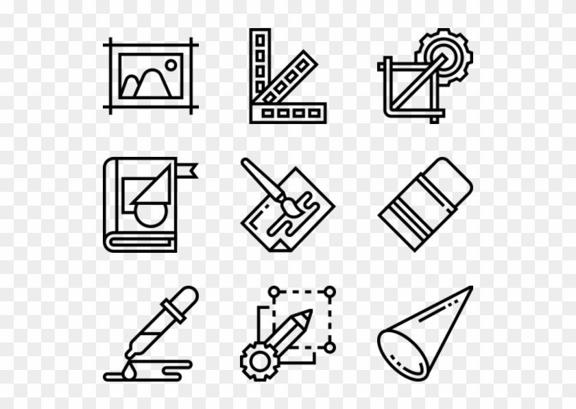 Graphic Design Tools - Icones Geek Clipart