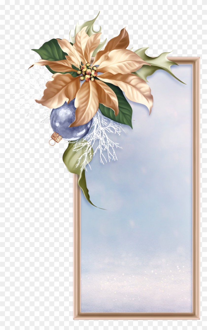 Winter Melody Framed Wallpaper, Wallpaper Backgrounds, - Bouquet Clipart #4630524