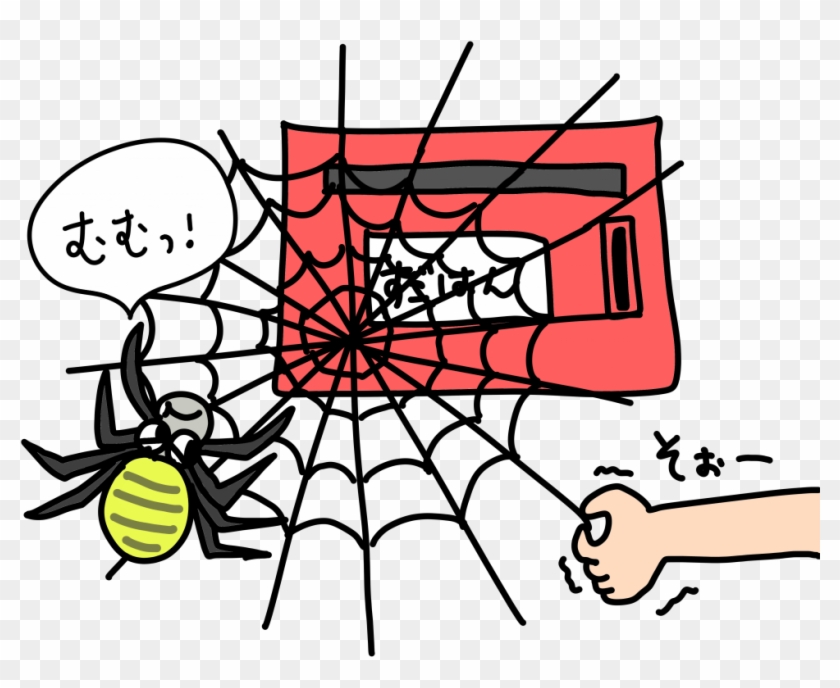Aranha E Cheque - Spider Web Clipart #4630530