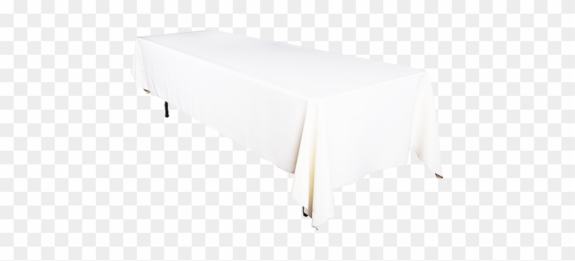 White Rectangular Table Cloth - Long Table White Table Cloth Clipart