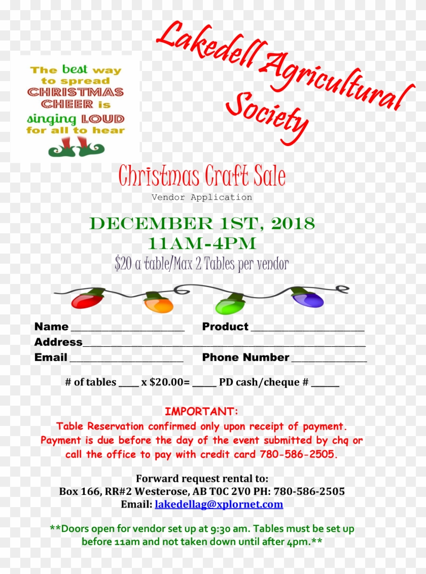 Christmas Craft Sale 2018 Vendor - Greenleaf Hotel Clipart #4631202