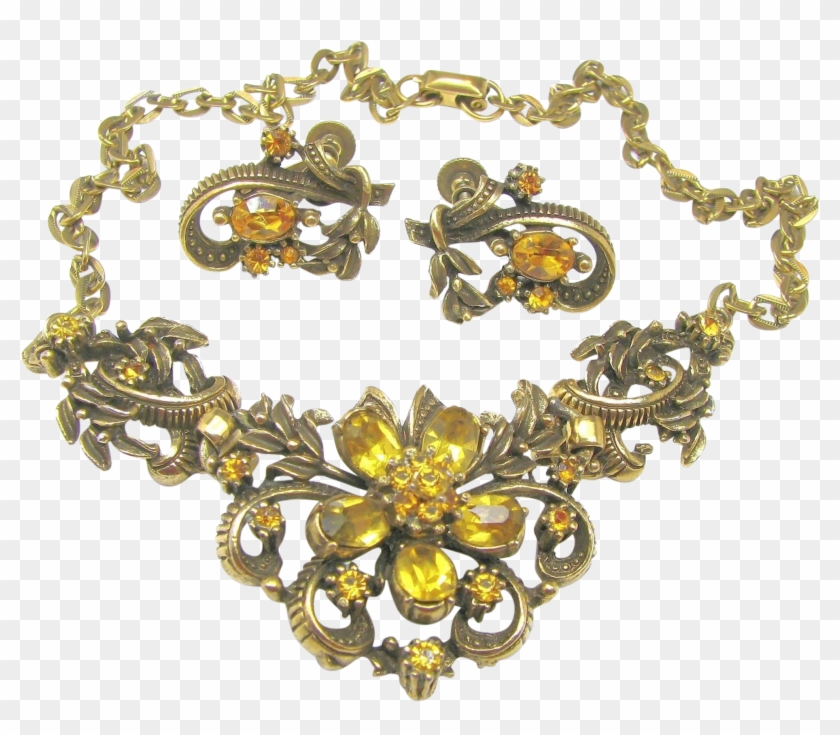 Coro's Victorian Revival Curly Golden Bronzed Ribbon - Locket Clipart #4631377