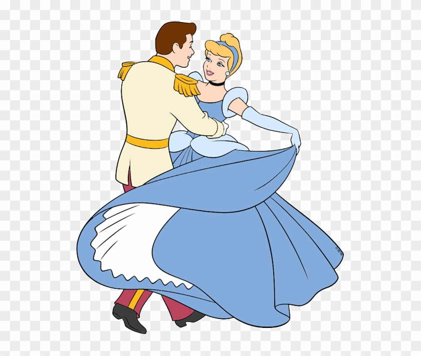 Clip Art Of Cinderella And Prince Charming Dancing - Prince Charming And Cinderella Dancing - Png Download #4632284