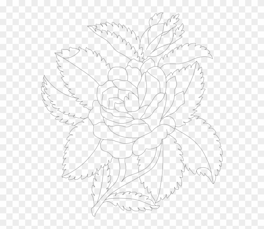 And Here Is The Same Image As The Last But Just The - Hybrid Tea Rose Clipart