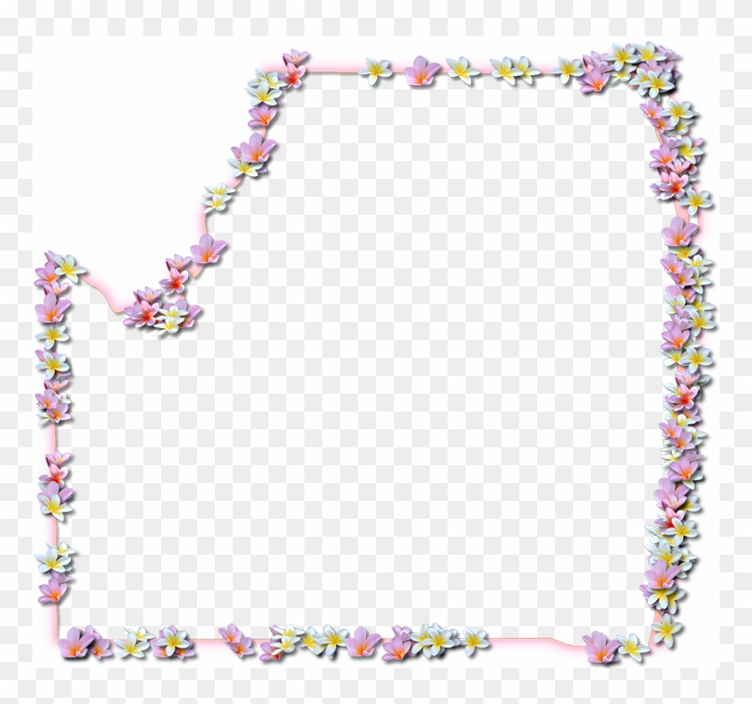 A Map Of Palm Beach With A Coral Color Glow Border - Floral Design Clipart