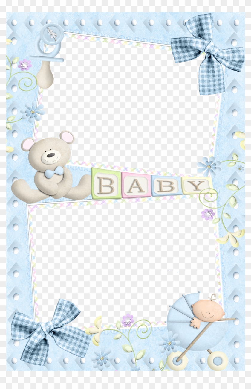 Photo Layers, Frame Template, Baby Boy Photos, Borders - Baby Frames For Photoshop Clipart