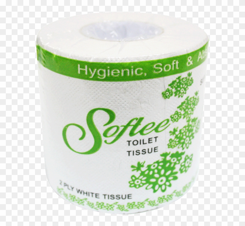 Softee Green Toilet Paper Roll - Label Clipart