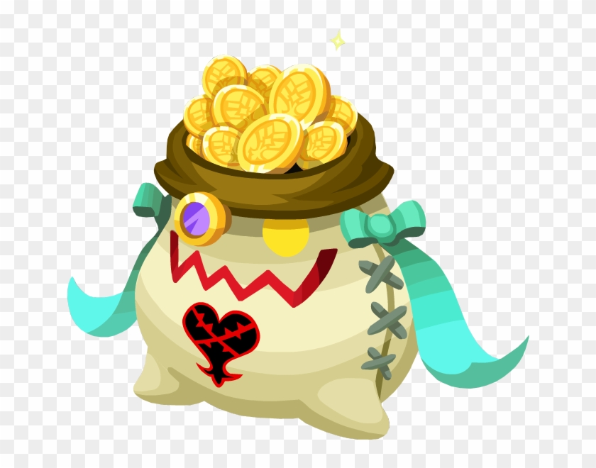 Gold Coin Bag - Bag Of Coin Png Clipart #4633671