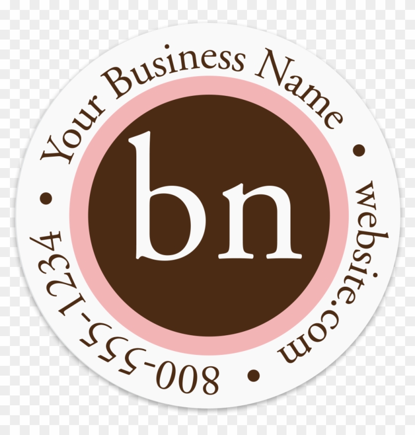 Picture Of Trendy Initials Sticker - Circle Clipart #4633699