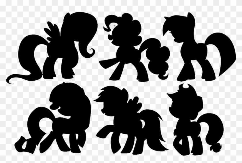 My Little Pony Friendship - My Little Pony Silhouette Black Clipart #4633896