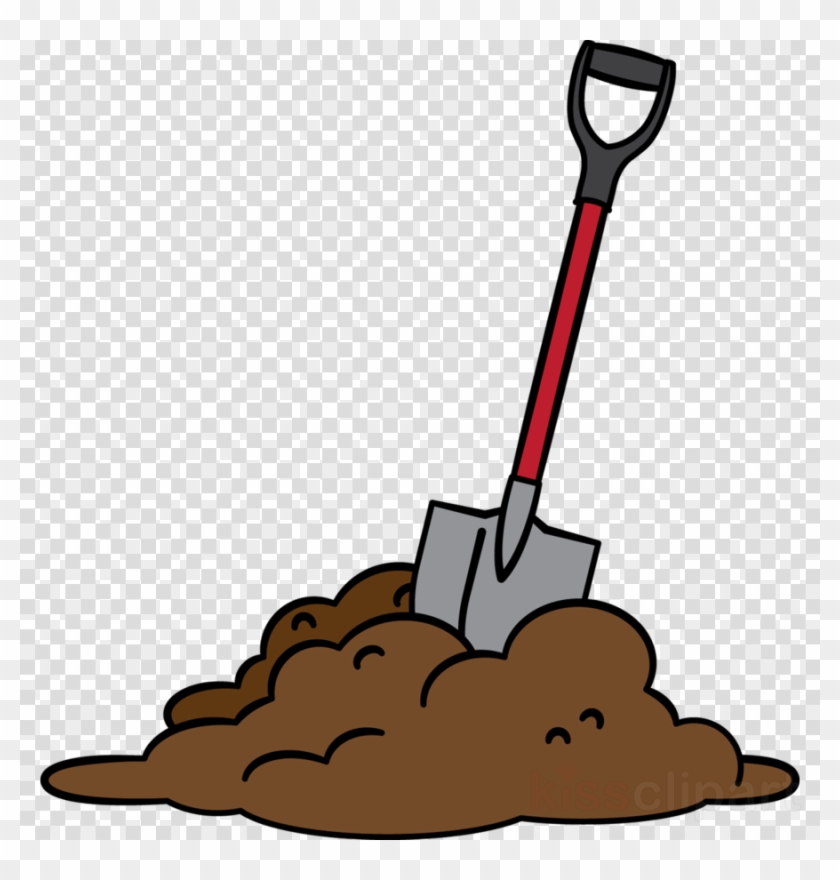 Excelent Shovel, Transparent Png Image &amp - Cartoon Shovel In Dirt Clipart #4634759