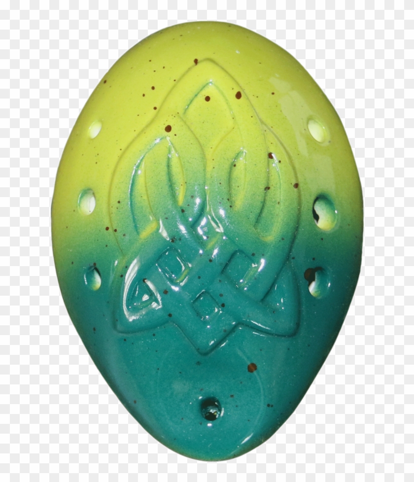 7-hole Celtic Ocarina Green - Circle Clipart #4634898