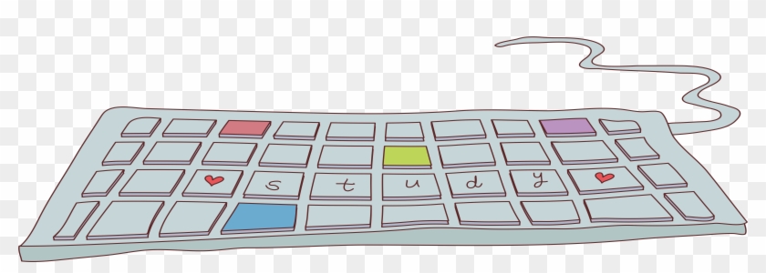 Laptop Numeric Keypad Cartoon Transprent Png Free - Keyboard Cartoon Computer Clipart