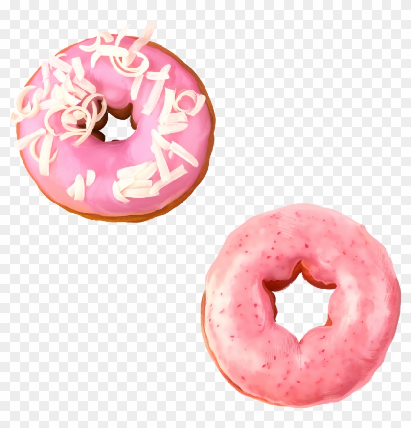 #donut #donuts #pink #sweet #dessert - Doughnut Clipart
